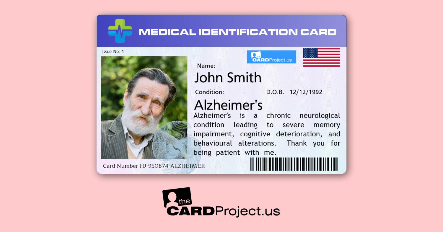 Alzheimer's Premium Medical Card (FRONT)